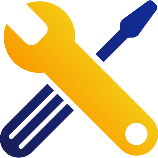An illustration of a wrench and screwdriver crossed on top of each other.